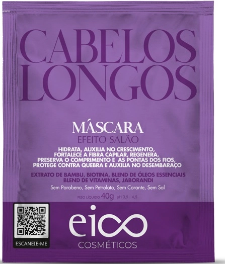 Mascara Eico Sache 40g Cabelos Longos