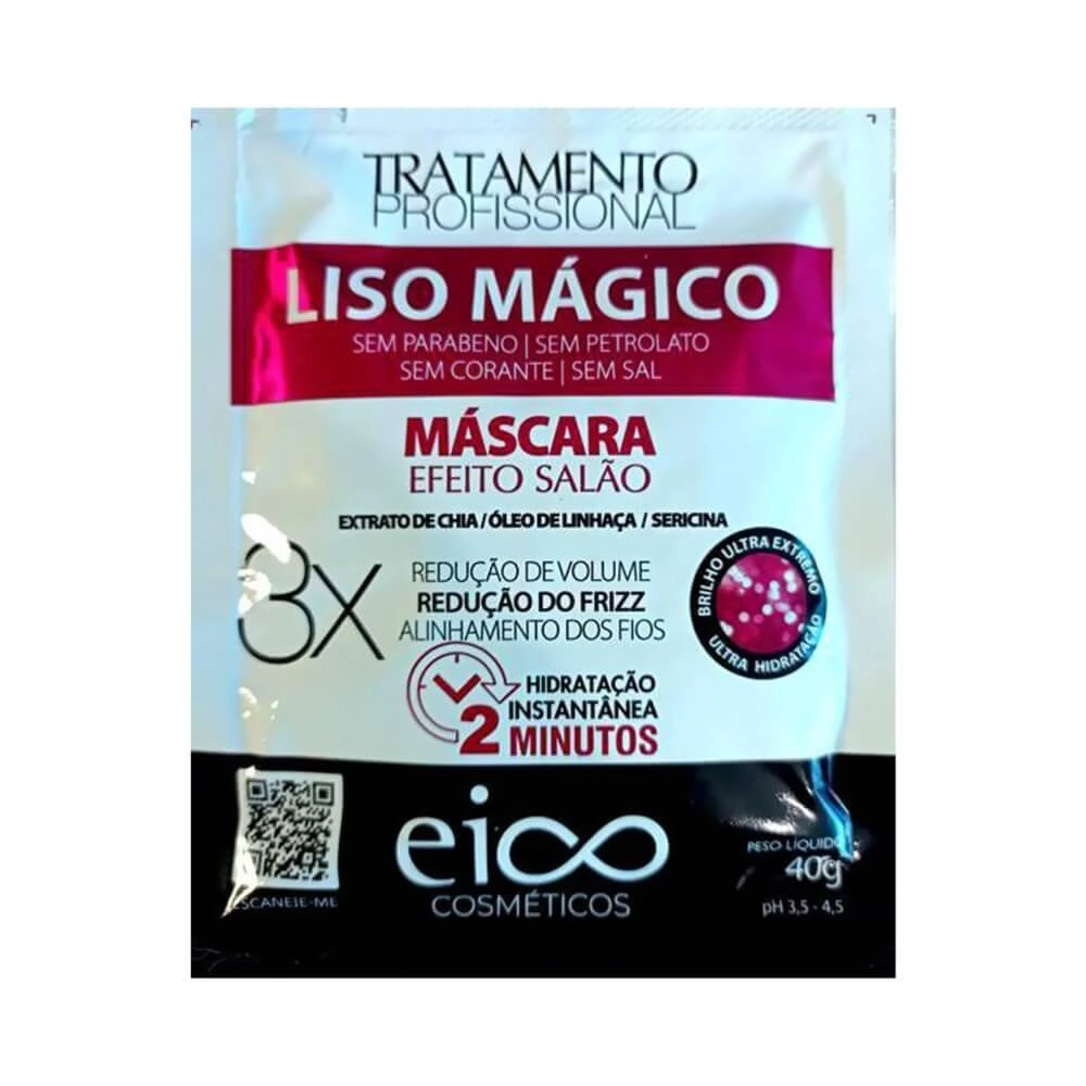 Mascara Eico Sache 40g Liso Magico
