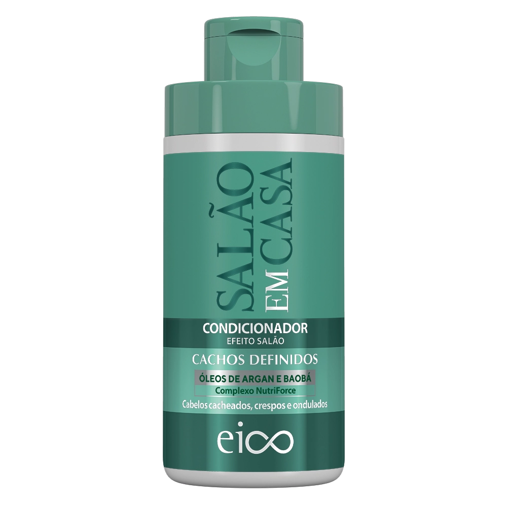 Condicionador Eico Salão Em Casa Cachos Definidos Frasco 450ml