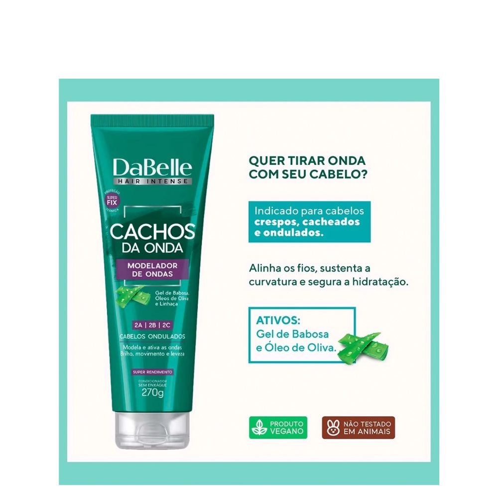 Ativador Cachos Dabelle 2abc Cachos Da Onda 270ml