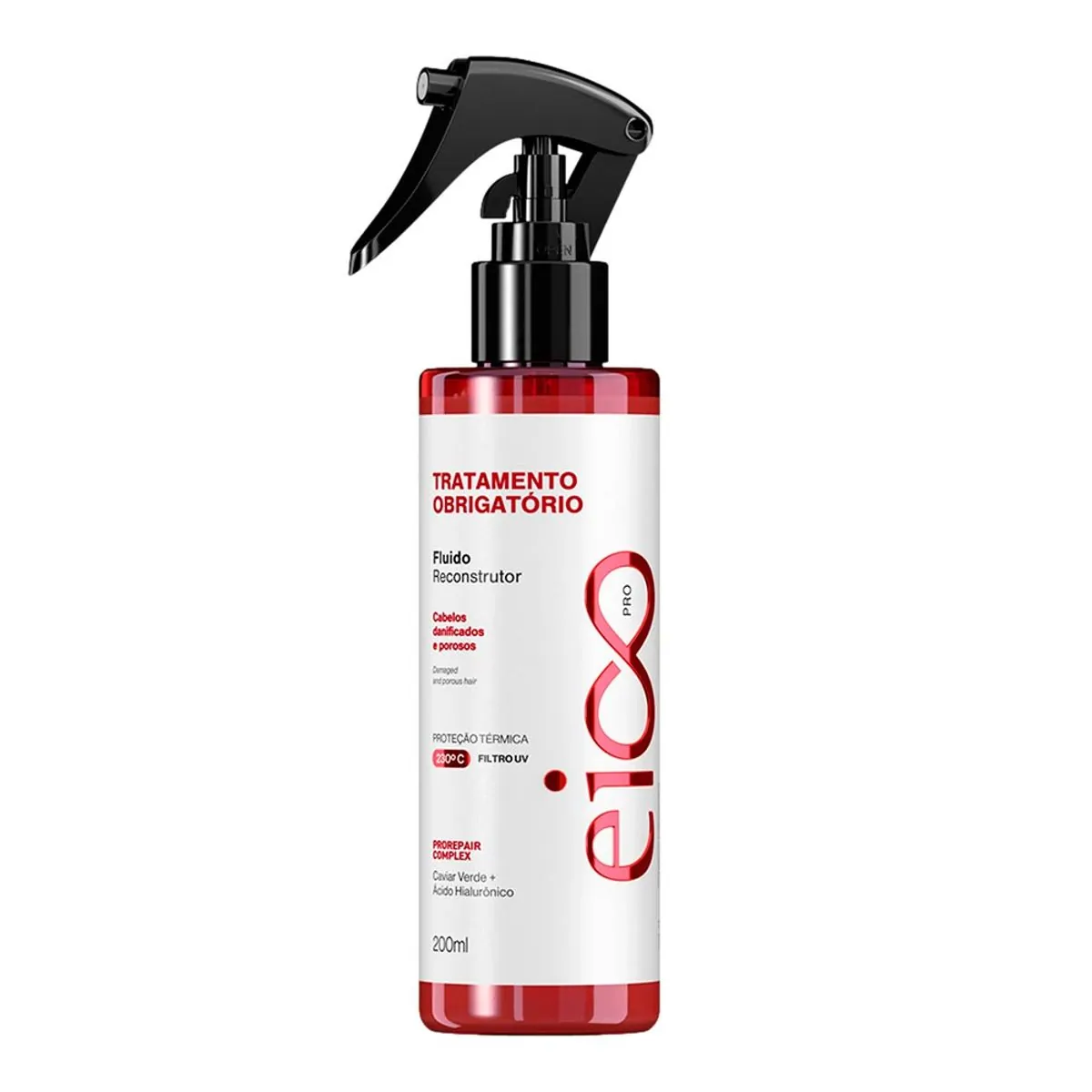 Fluido Reconstrutor Eico Pro Tratamento Obrigatório Frasco 200ml Borrifador