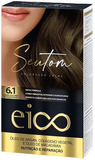 Tint Eico Seu Tom Kit 6.1 Louro Escuro Acinzentado