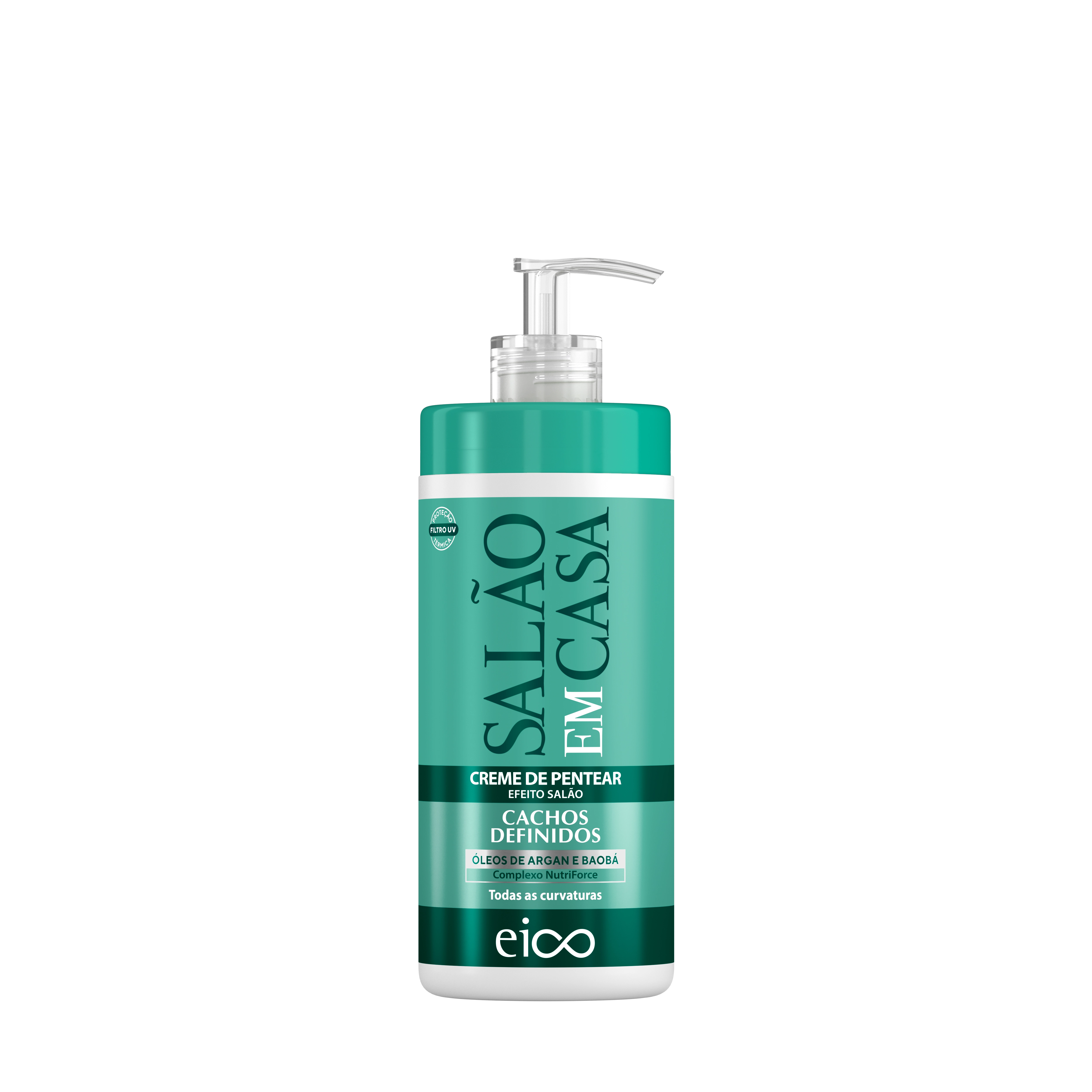 Eico 1578 Salao Em Casa Cr.pentear 600ml Cachos Definidos