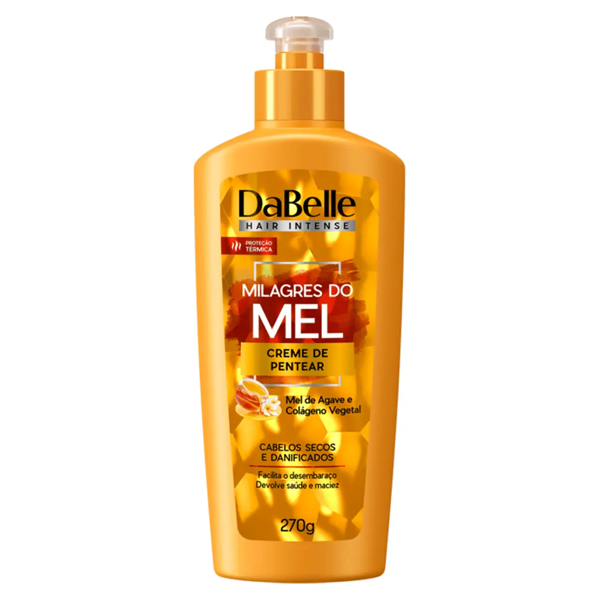 Creme Para Pentear Dabelle Hair Intense Milagres Do Mel Frasco 270g