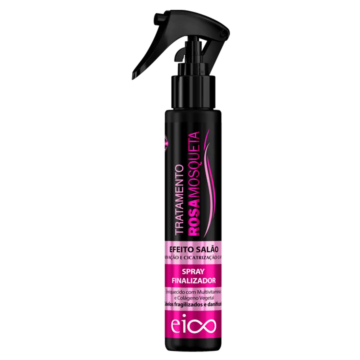 Spray Finalizador Eico Tratamento Rosa Mosqueta Frasco 120ml Borrifador
