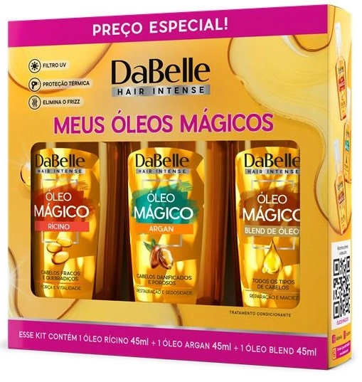 Kit Dabelle Meus Oleos Magicos 135ml