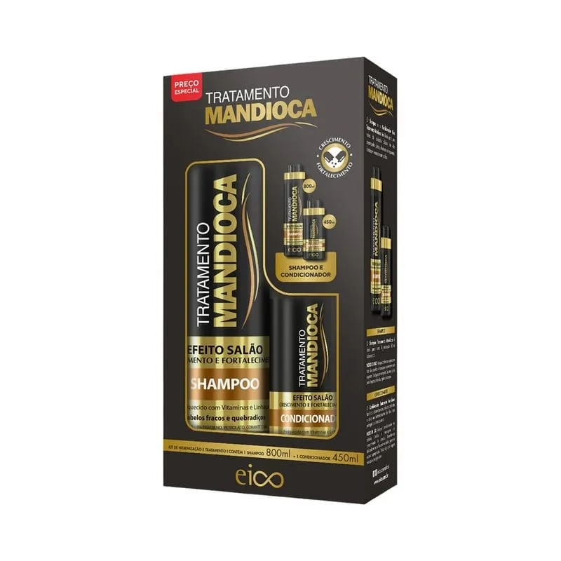 Kit Eico Sh 800ml Cond 450ml Mandioca