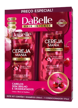 Kit Dabelle Sh 250ml Cond 175ml Cereja Mania