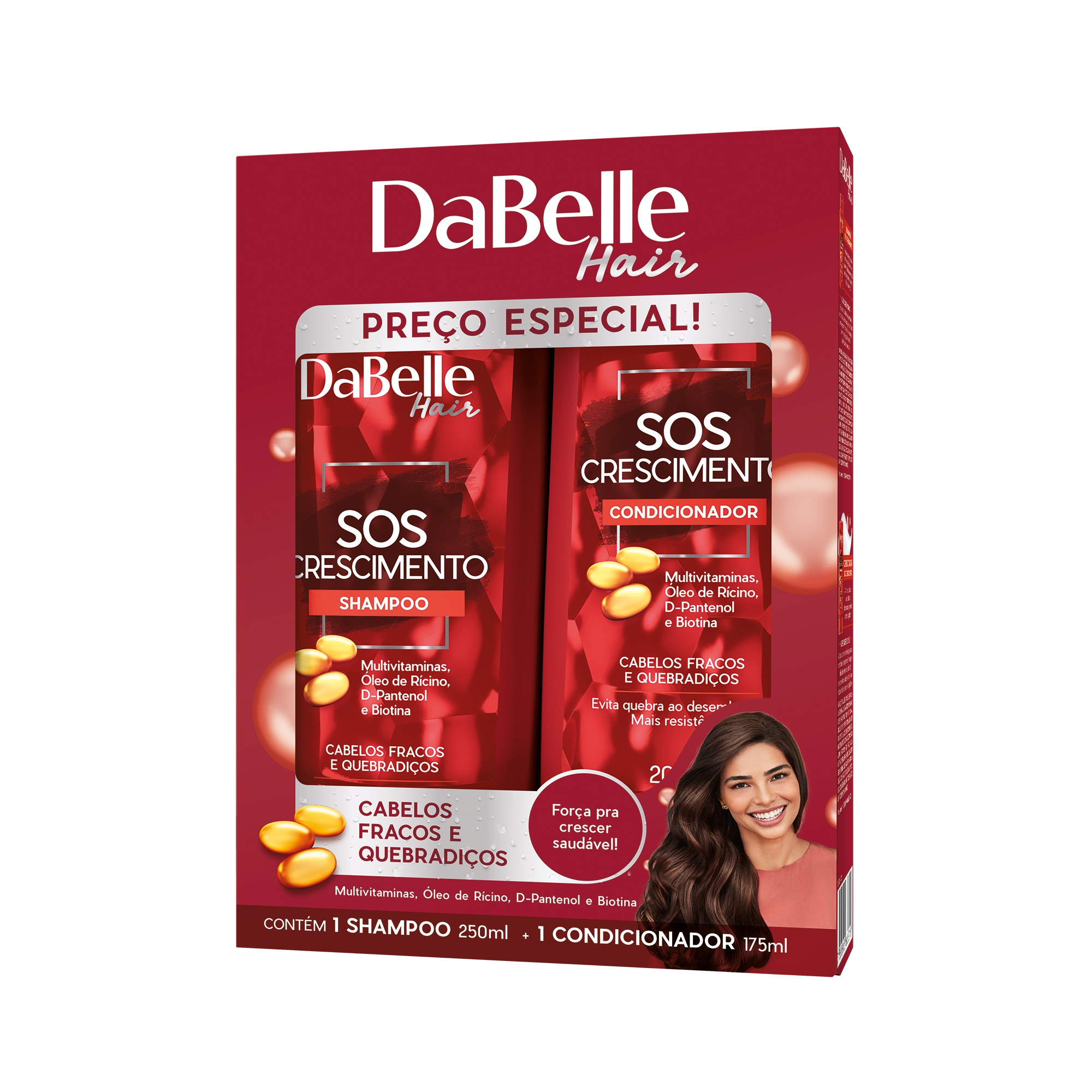 Kit Dabelle Sh Con 585ml Cereja Mania