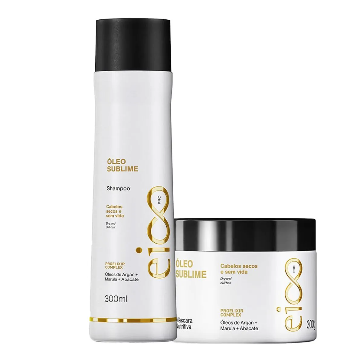 Kit Pro Eico Oleo Sublime Shp 300ml Máscara 300g