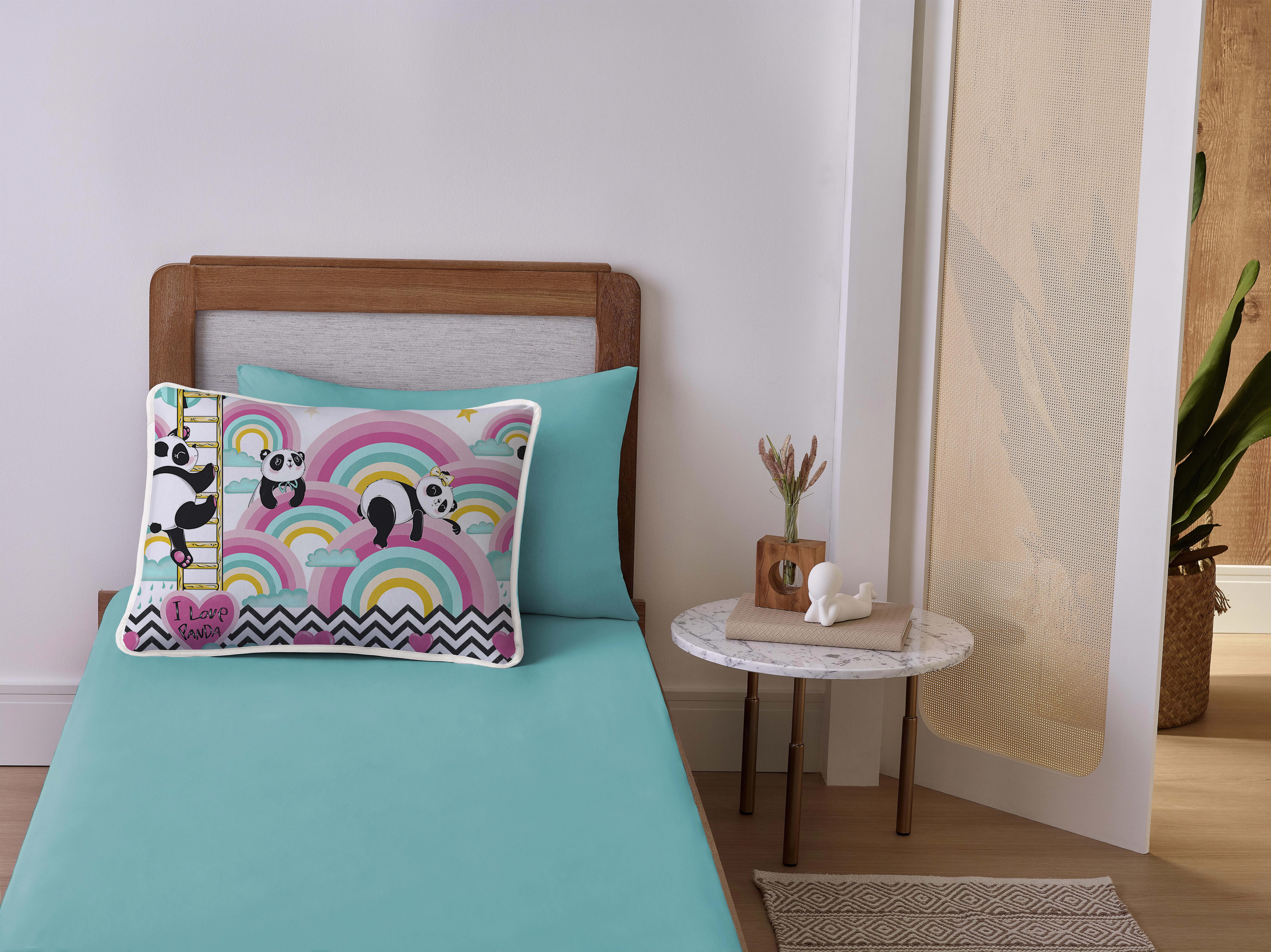 Cama Jogo De Cama Solteiro Kids Vivaldi 2plove Panda 3570 .
