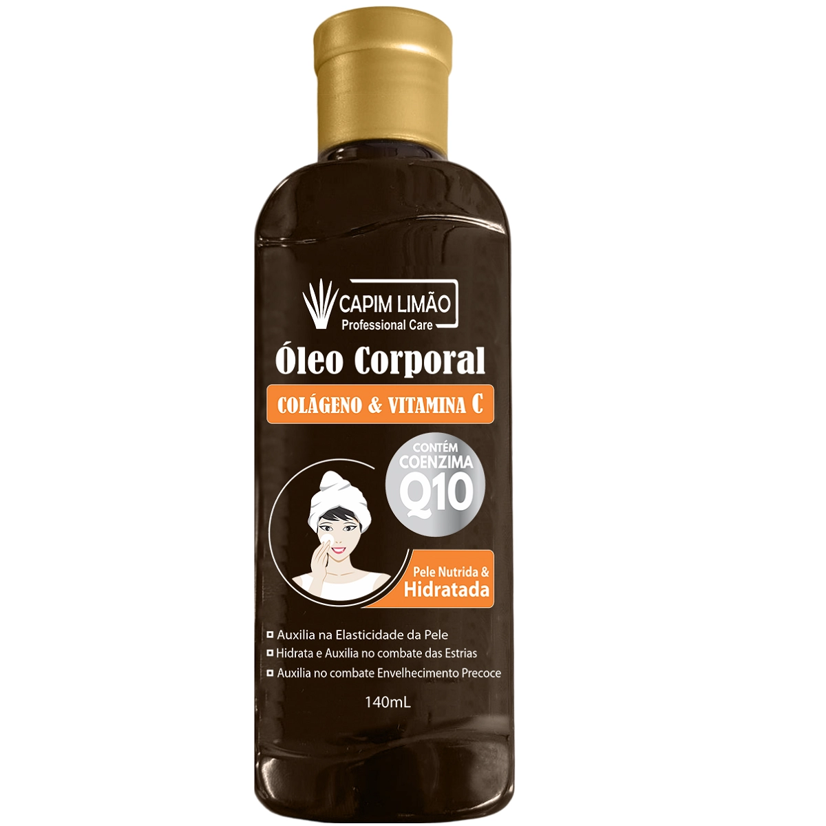 Oleo Corporal Capim Limao Colageno/ Vitamina C Q10 140ml