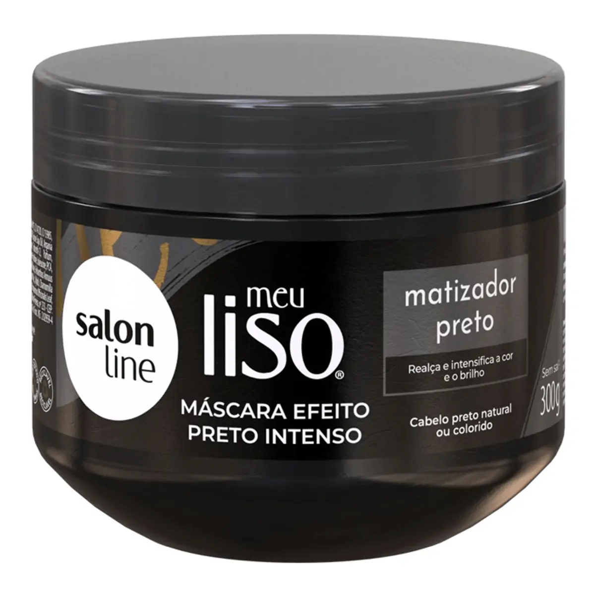 Masc Matiz Salon Line Meu Liso 300g Preto