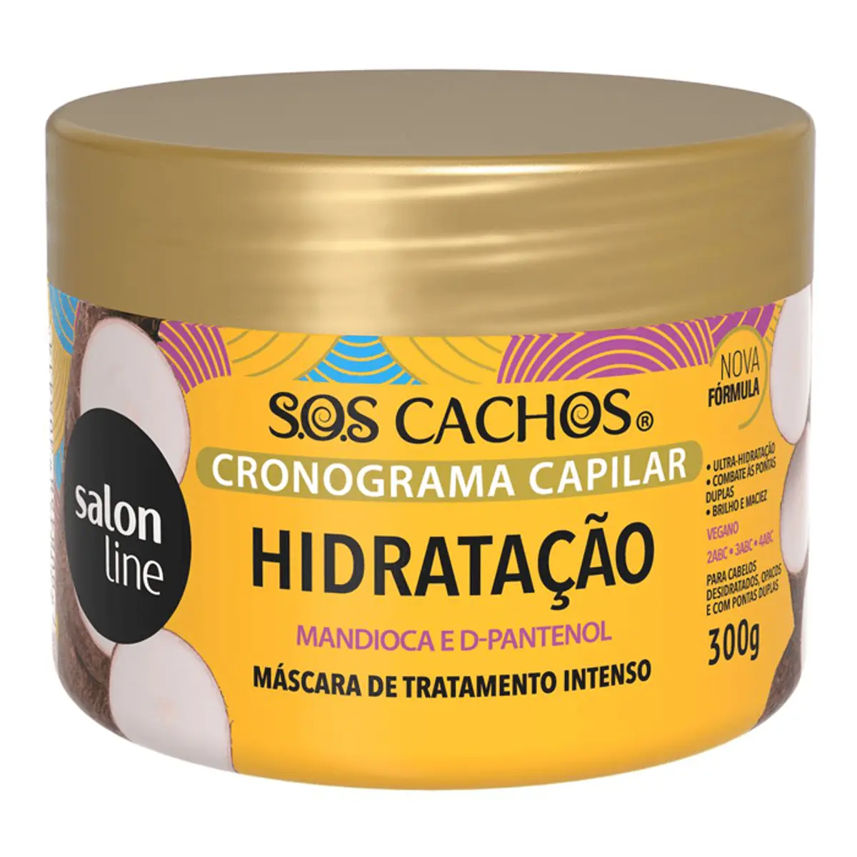 Masc Sos Salon Line Cronograma Cap.300g Hidratacao