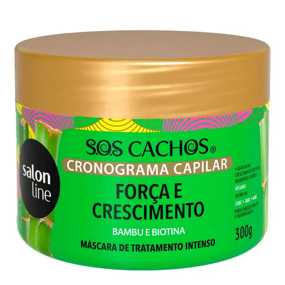 Masc Sos Salon Line Cronograma Cap.300g Forca Crescimento