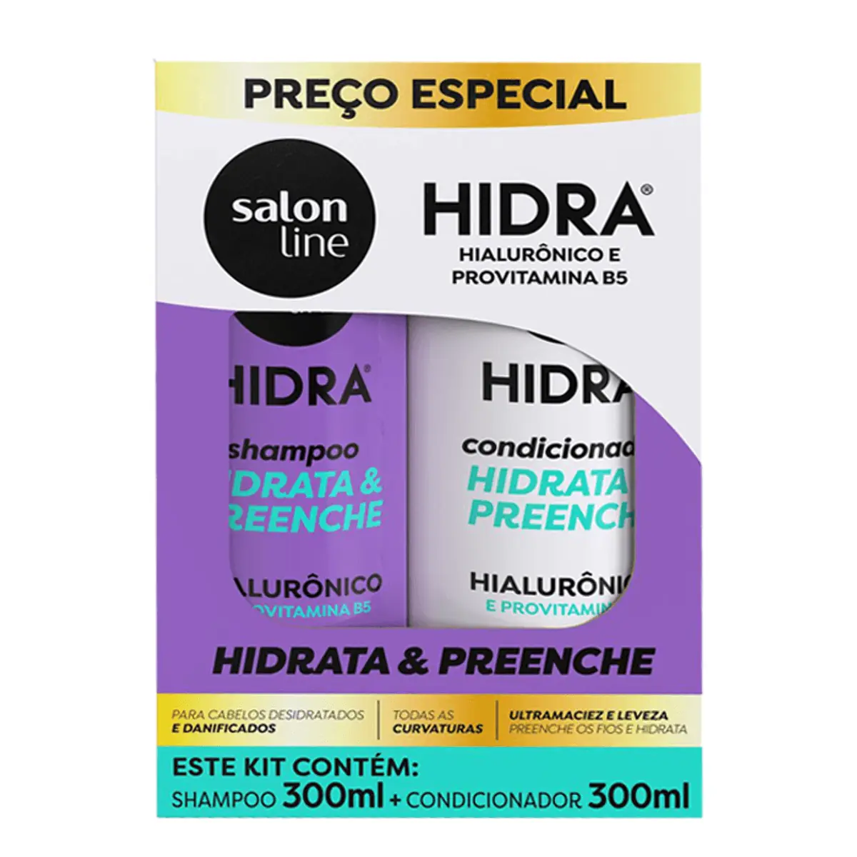 Salon Line Kit Hidra Meu Ritual Hialuronico Shamp + Cond 300ml