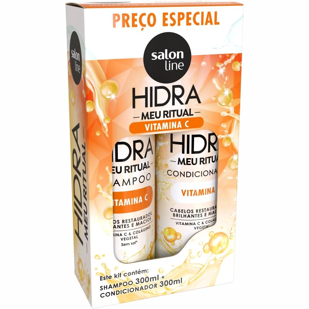 Kit Shampoo + Condicionador  Salon Line Meu Ritual Vitamina C 300ml