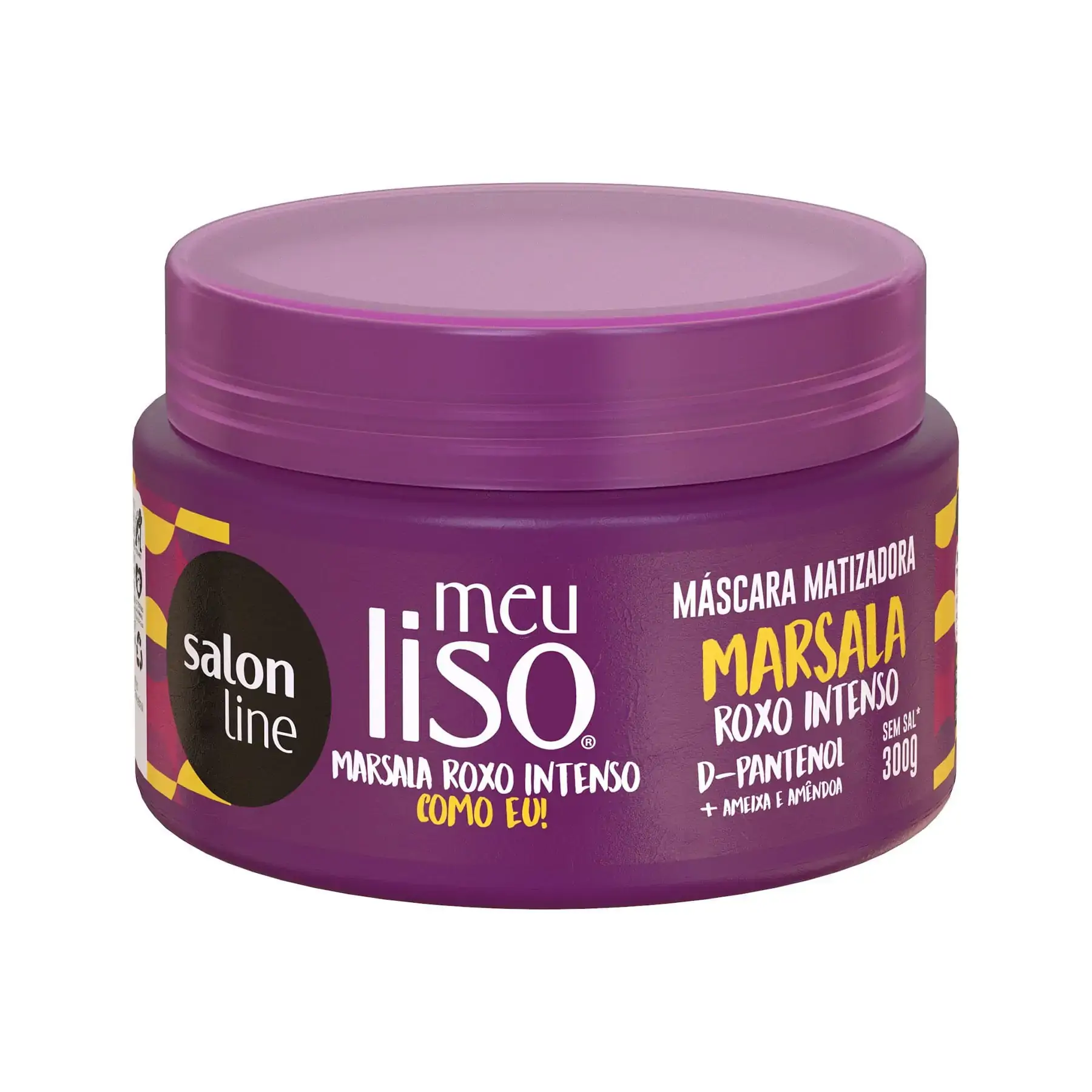 Mascara 300g Meu Liso Matizadora Marsala Roxo Salon Line