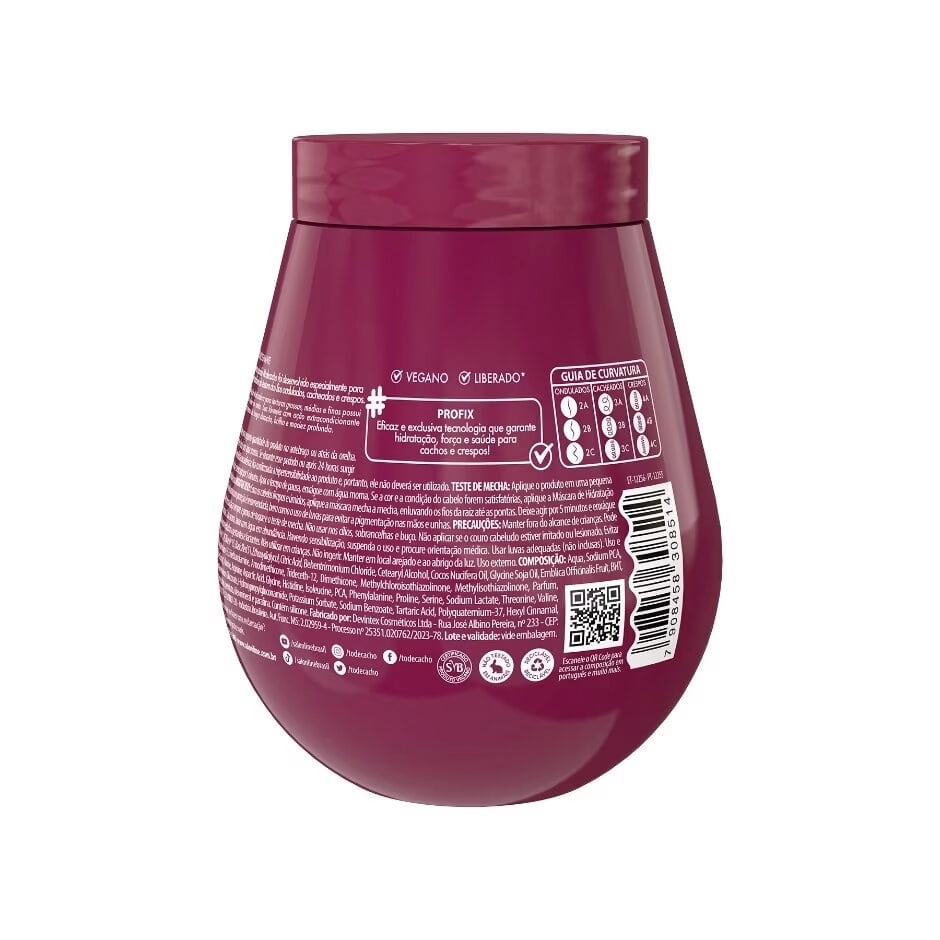 Máscara Matizadora #todecacho Mársala Roxo Salon Line