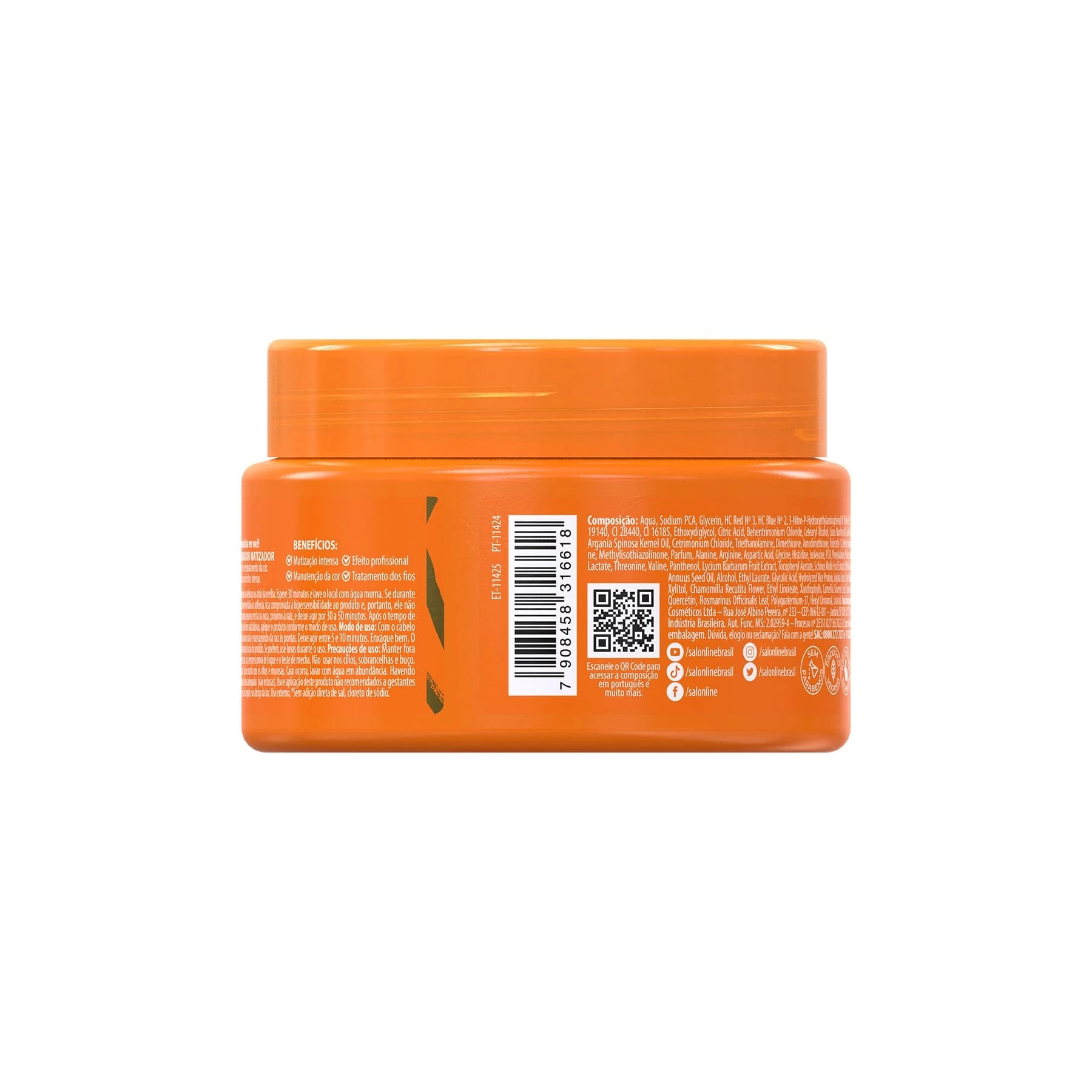 Salon Line Meu Liso Masc Matiz 300gr Ruivo Natural