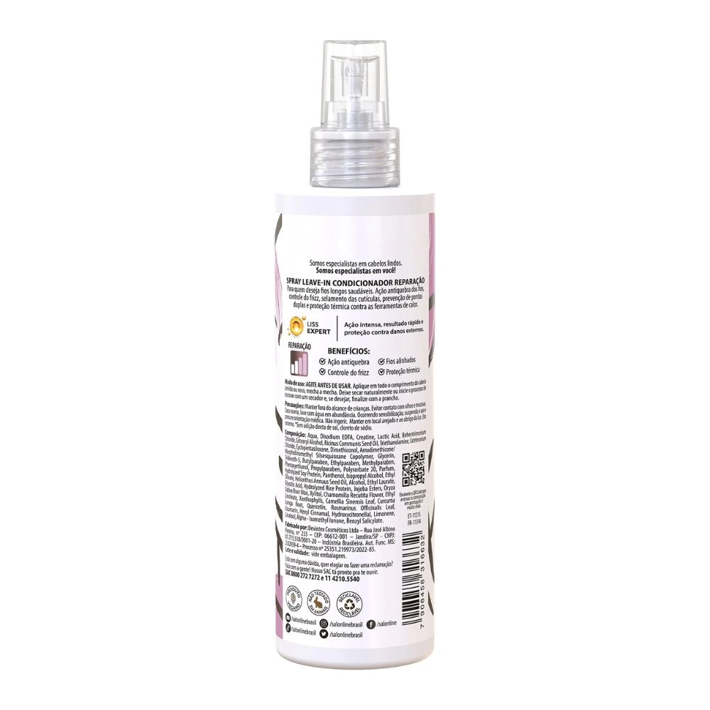 Salon Line Meu Liso Leave In 240ml Reparacao