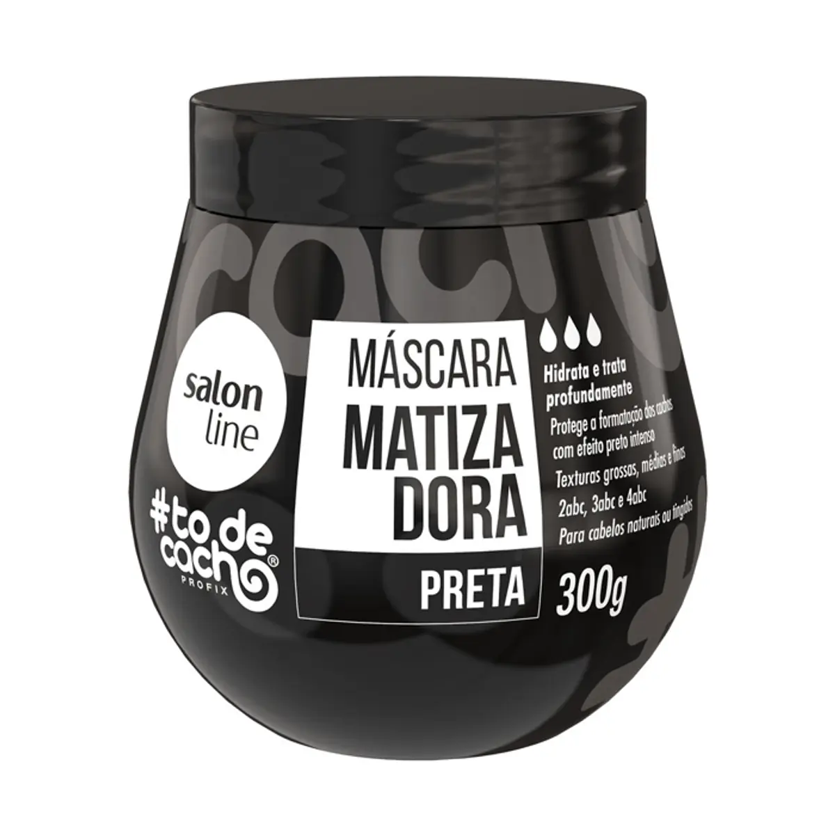 Masc Cap S Line Todecacho Matizadora 300gr Condicionante Preta Maionese