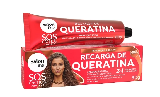 Recarga Queratina S Line Sos Cachos 80g Reparacao Total