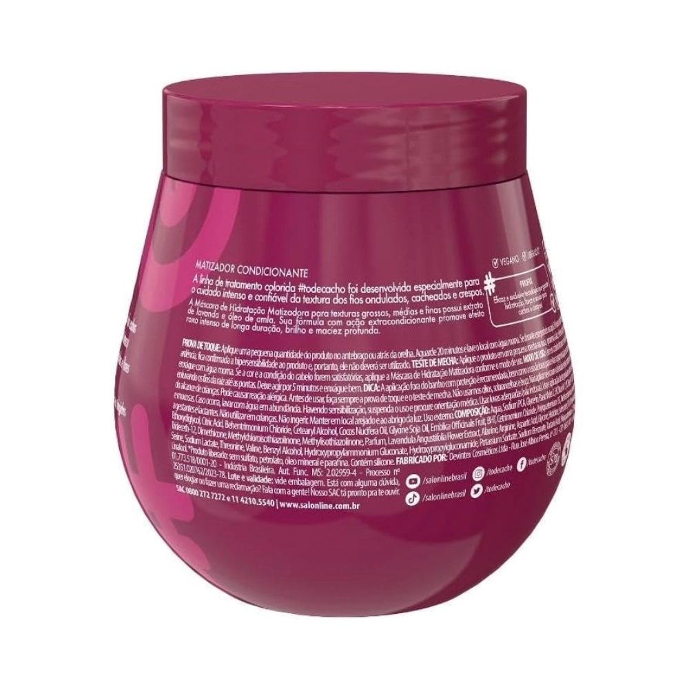 Masc Cap S Line Todecacho Matizadora 300gr Marsala Roxo Maionese