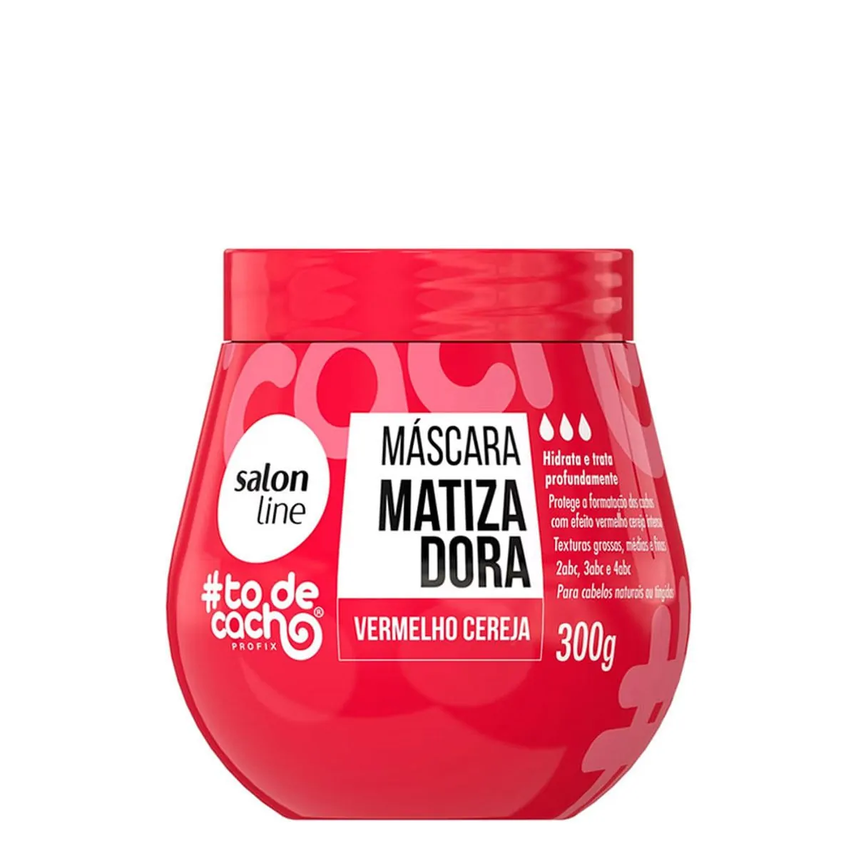 Masc Cap S Line Todecacho 300gr Condicionante Matiz Vermelho Cereja
