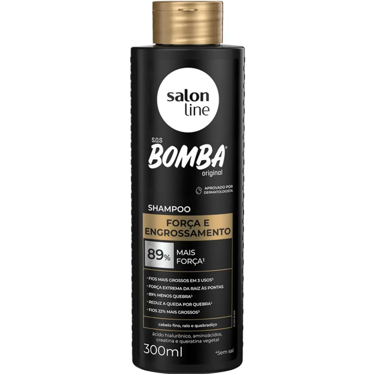 Shampoo Salon Line S.o.s Bomba Força E Engrossamento Frasco 300ml