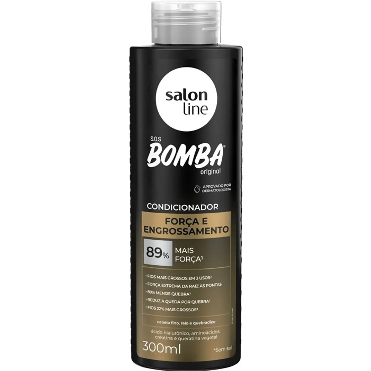 Condicionador Salon Line S.o.s Bomba Força E Engrossamento Frasco 300ml