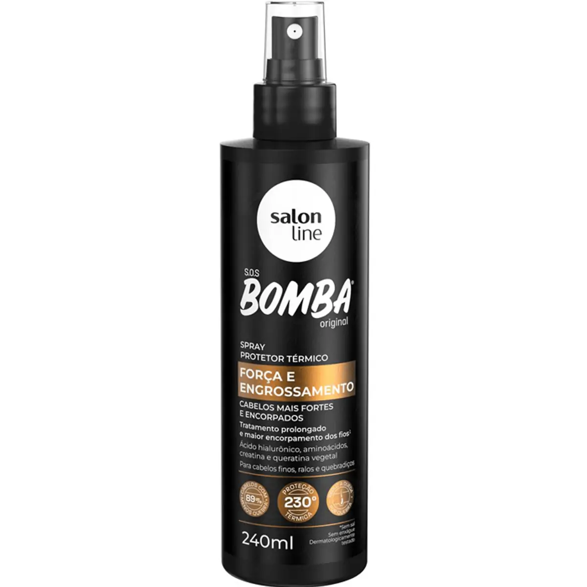 Spray Salon Line S.o.s Bomba Força E Engrossamento Frasco 240ml