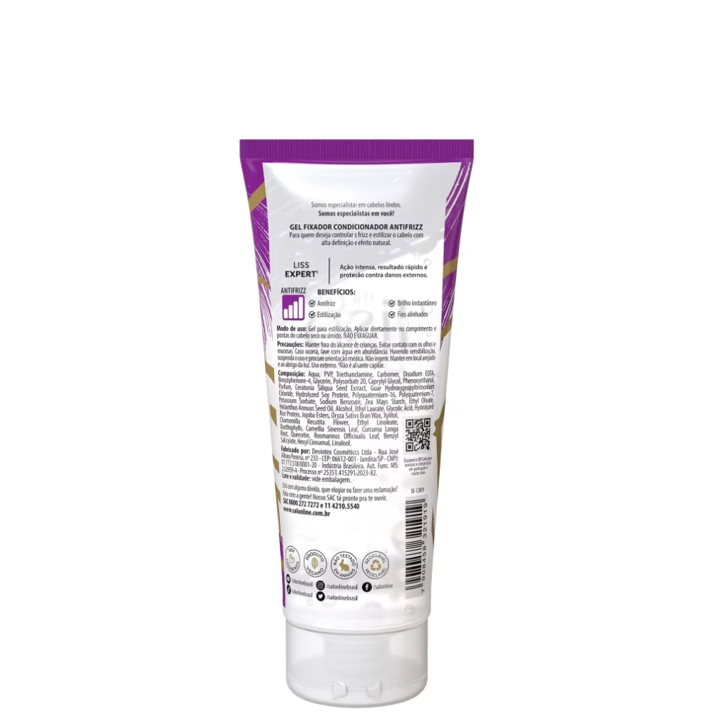 Gel Fixador S Line Meu Liso 200g Antifrizz