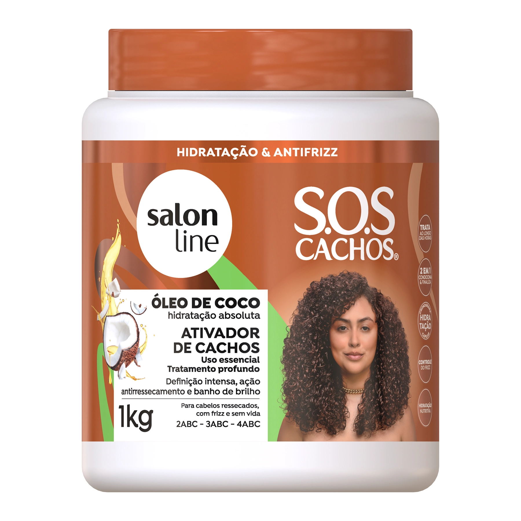Salon Line Sos Cachos Ativador 1000g Oleo De Coco