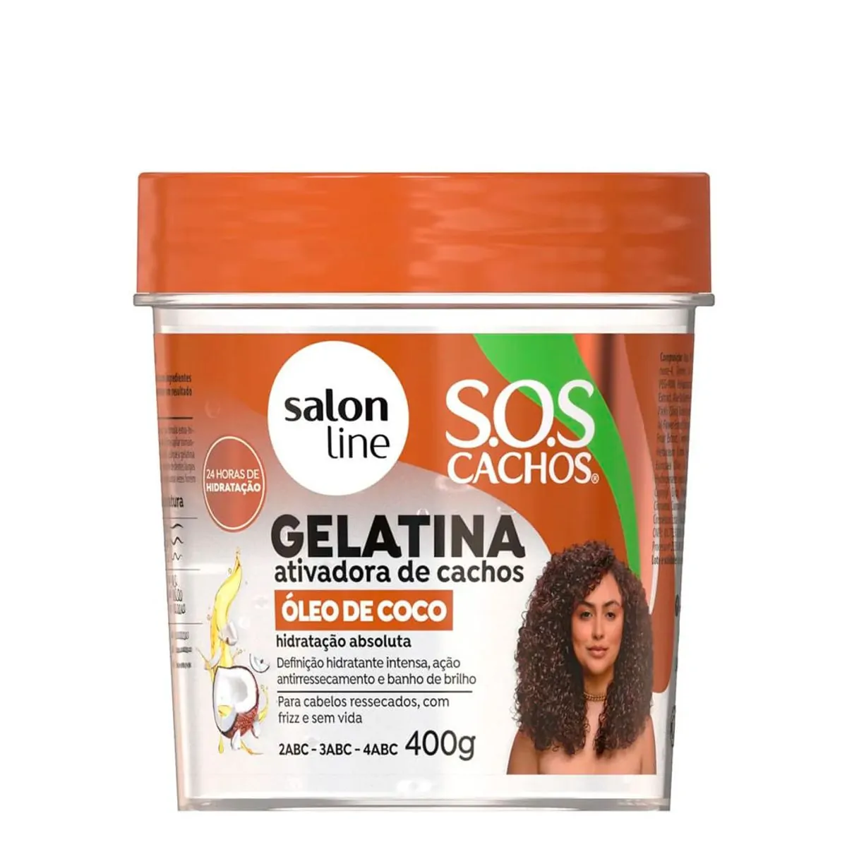 Salon Line Sos Cachos Gelatina 400g Oleo De Coco