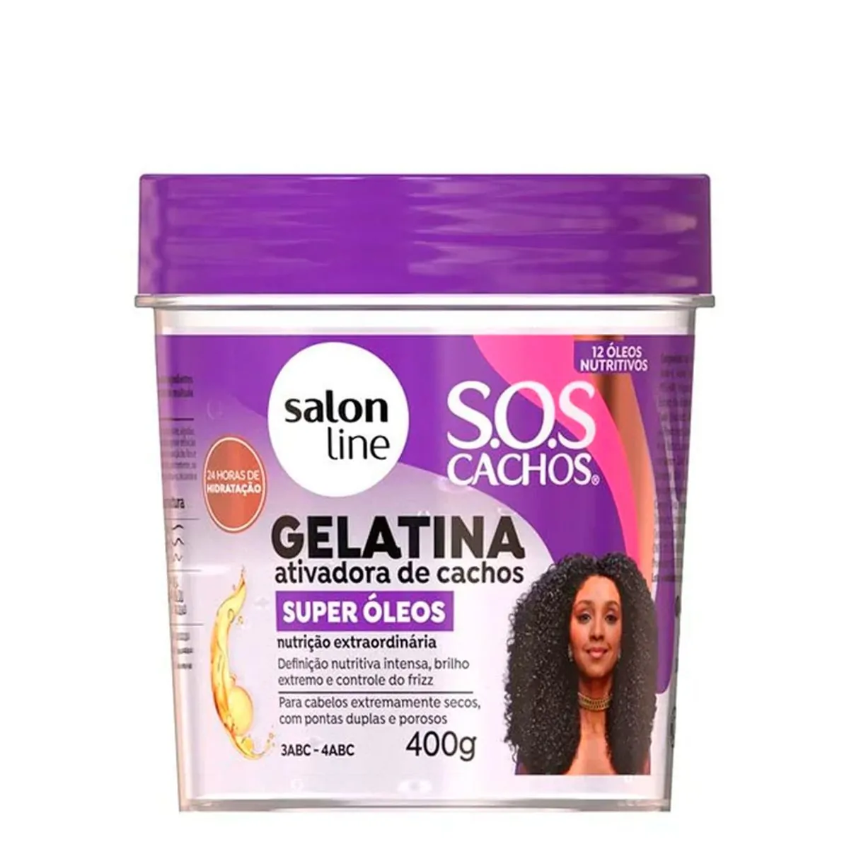 Salon Line Sos Cachos Gelatina 400g Super Oleos