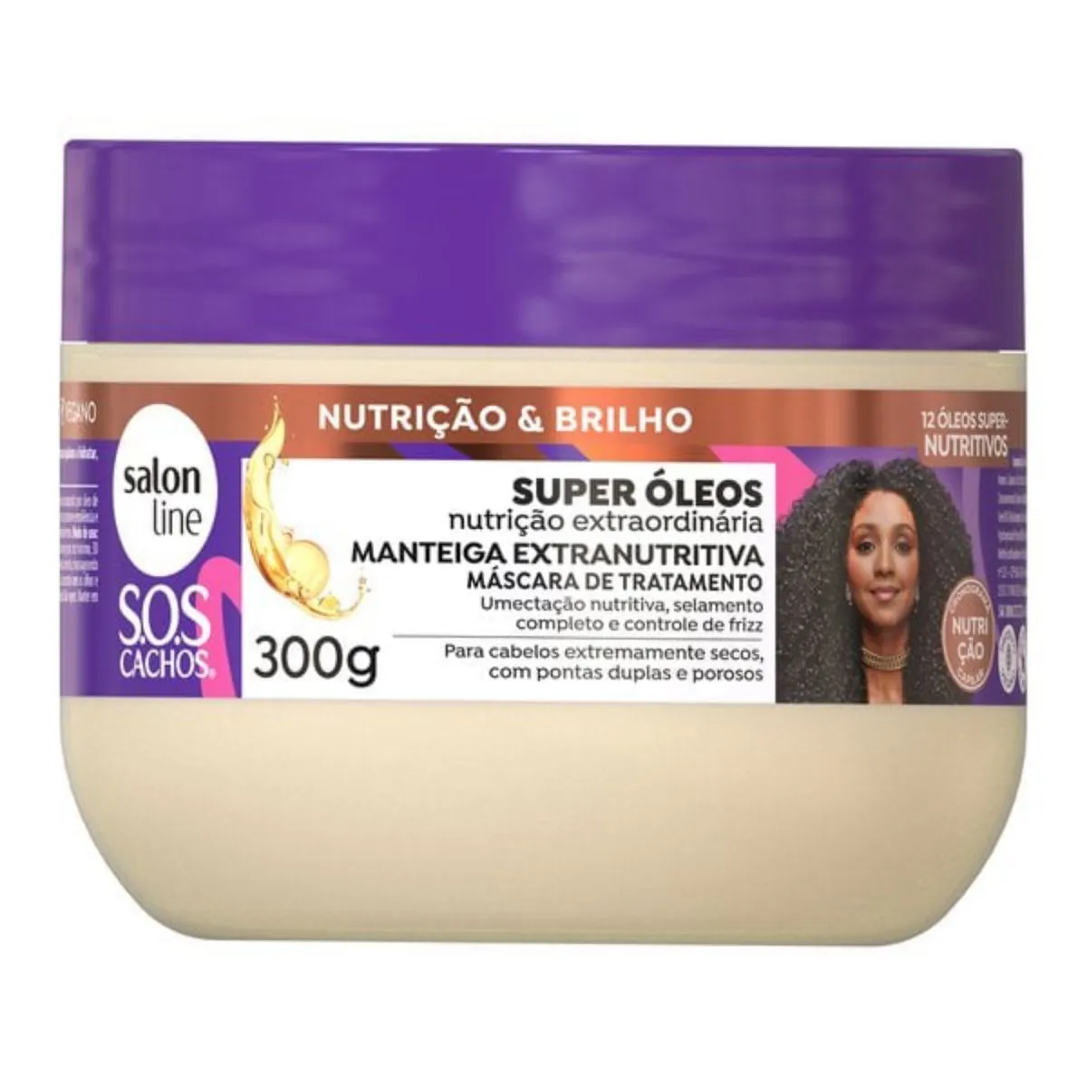 Salon Line Sos Cachos Masc 300g Super Oleos