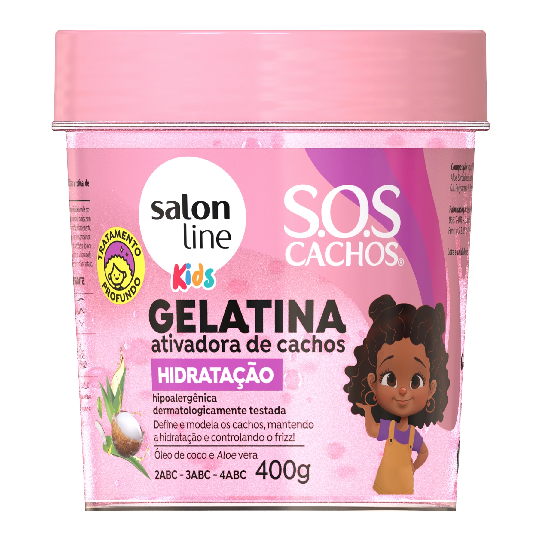 Salon Line Sos Cachos Gelatina 400g Kids Hidratacao