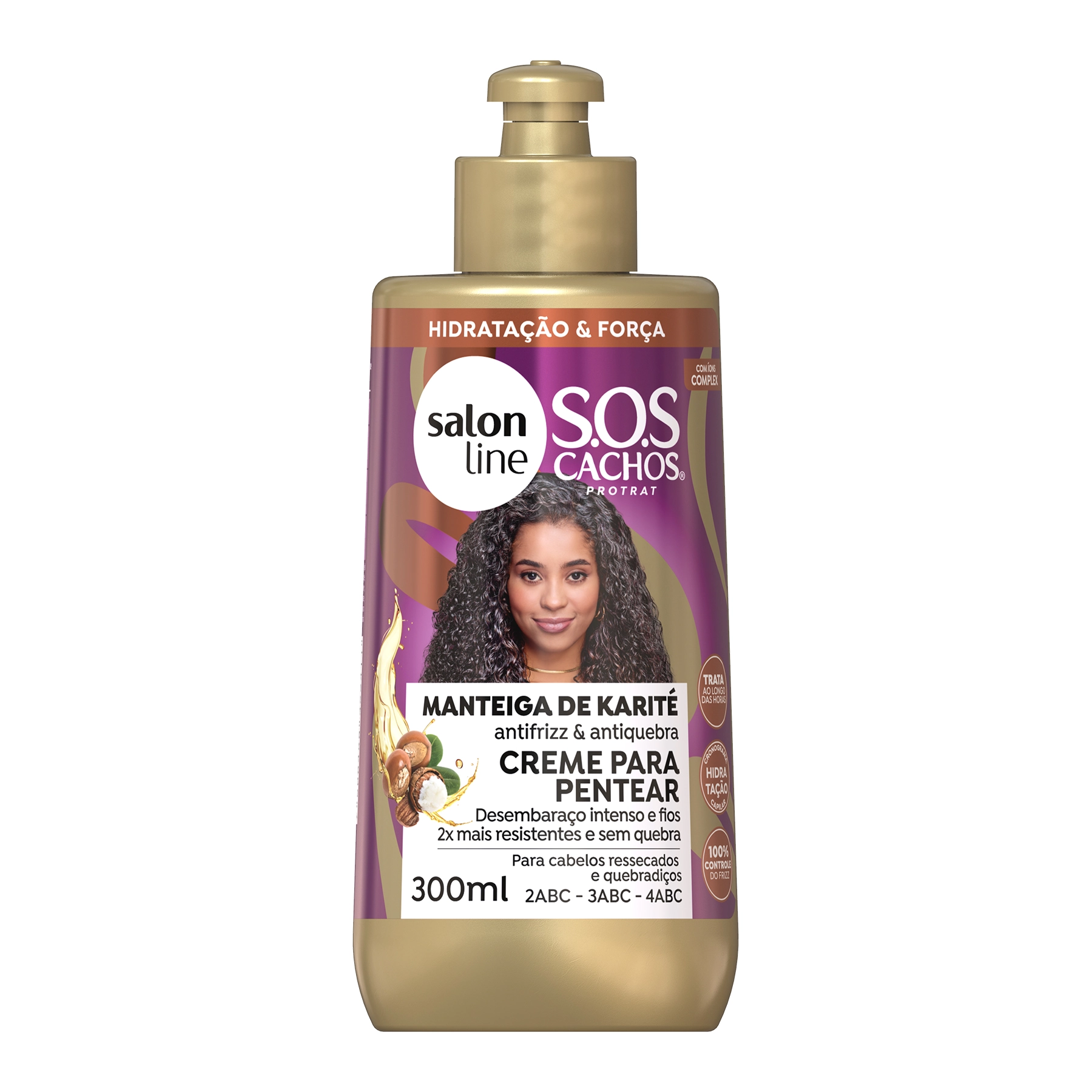 Salon Line Sos Cachos Cr Pentear 300ml Manteiga Karite