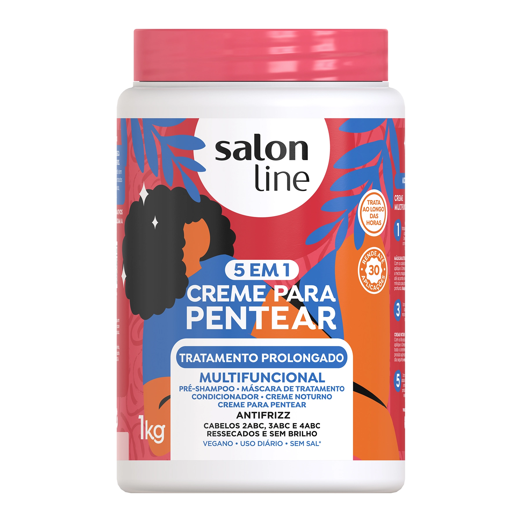 Salon Line Cr Pentear 1000g 5 Em 1 Trat Prolongado