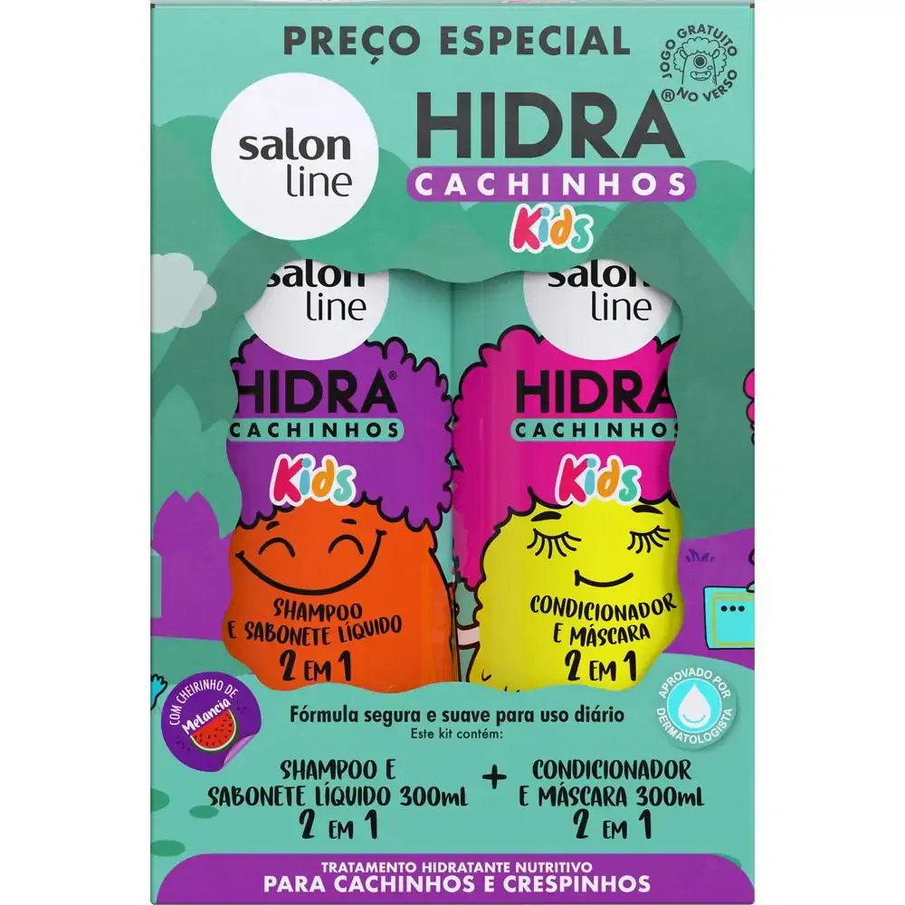 Salon Line Hidra Kit Sh Cond 300ml Cachinhos Kids