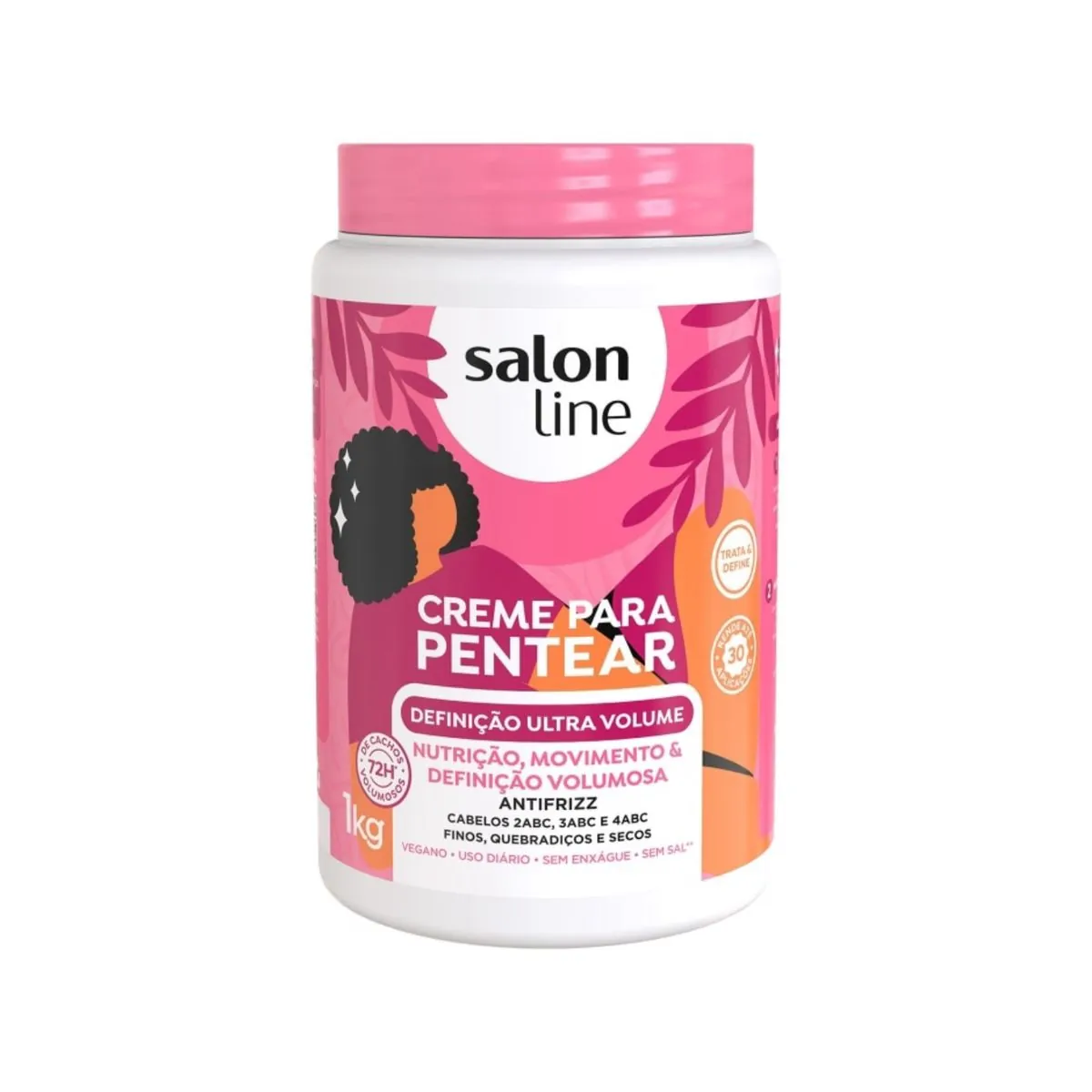 Salon Line Cr Pentear 1kg Definicao Ultra Volume