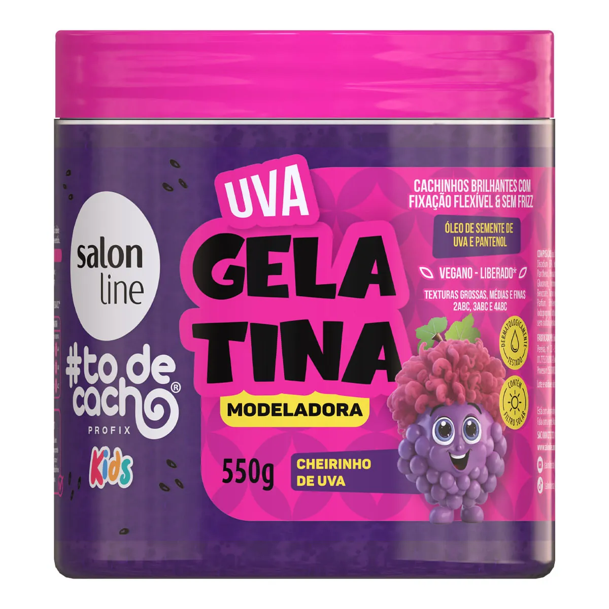 Salon Line Todecacho Gelatina 550g Kids Uva