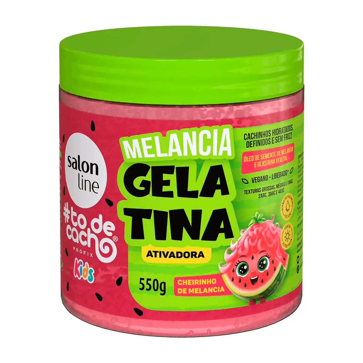 Salon Line Todecacho Gelatina Ativ 550g Kids Melancia