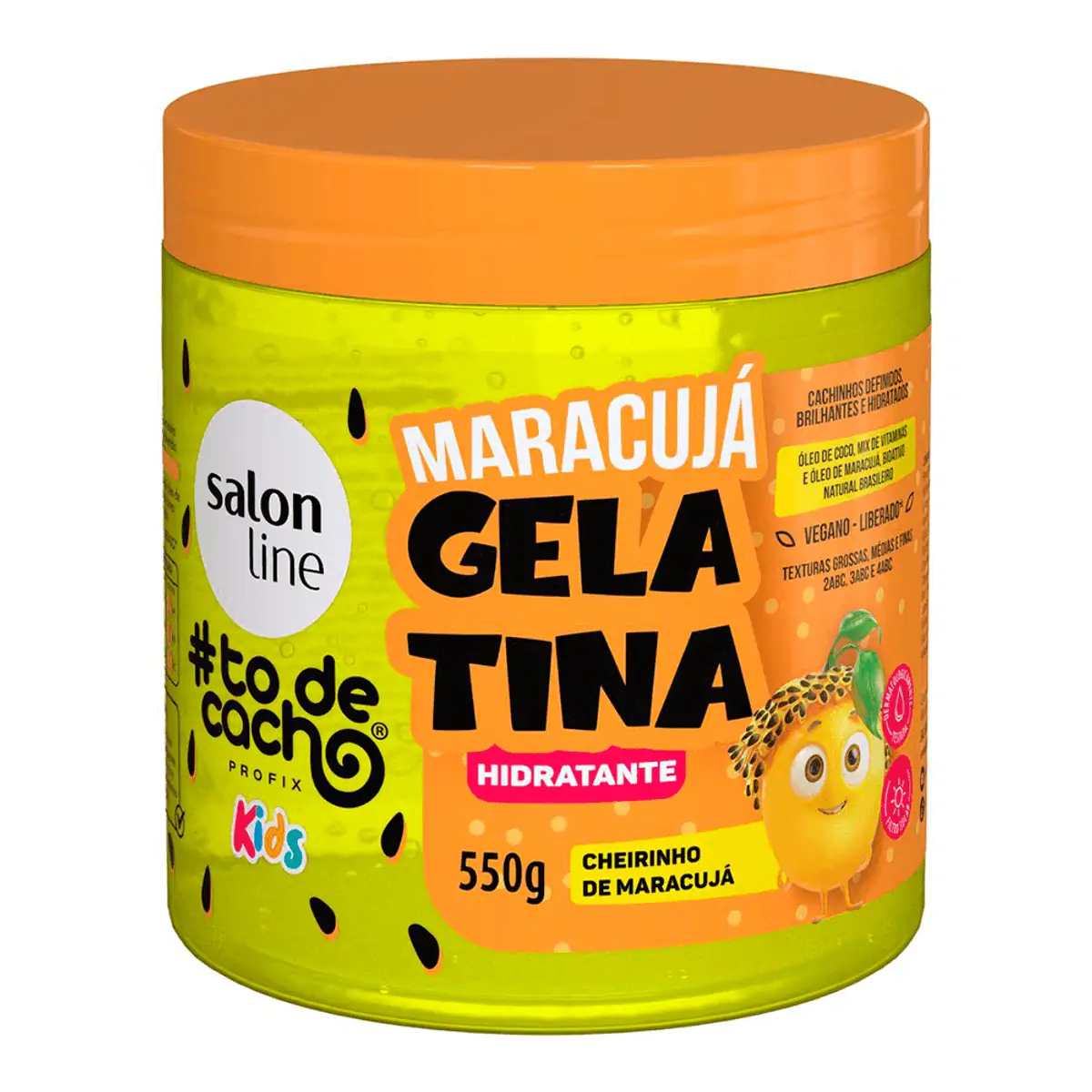 Gelatina Hidratante S Line Todecacho 550g Kids Maracuja