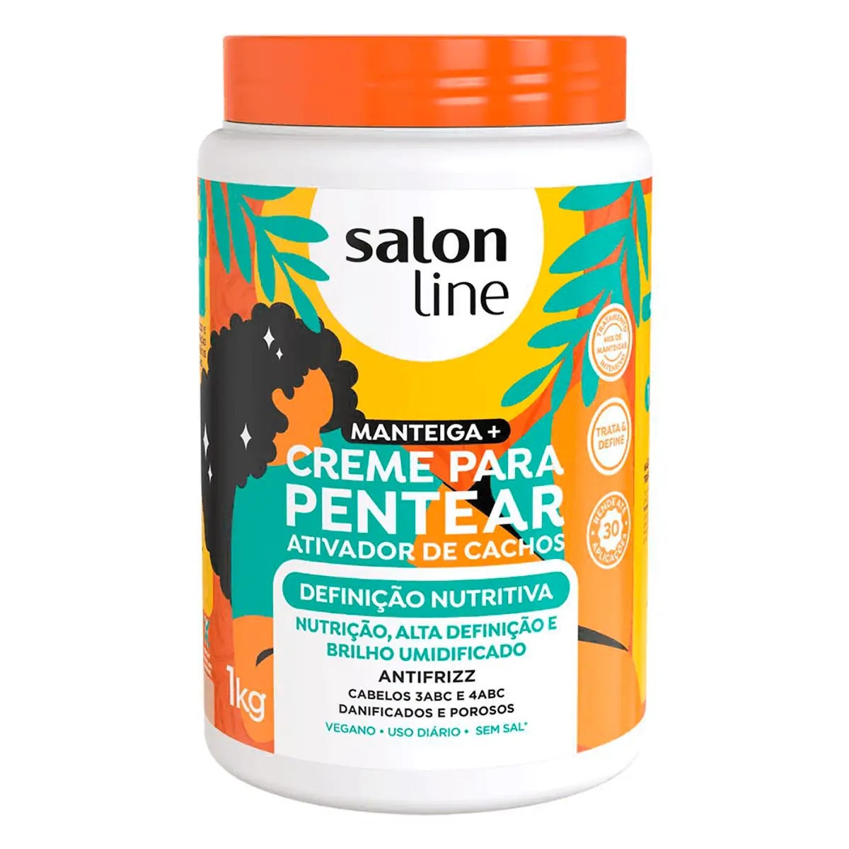 Salon Line Cr Pentear 1kg Ativador Definicao Nutritiva Novo
