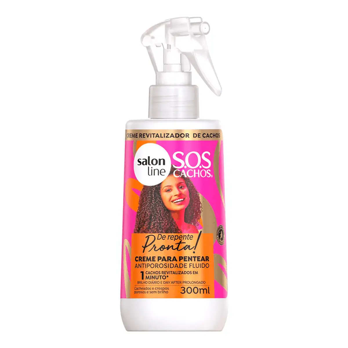 Salon Line Sos Cr Pentear 300g Antiporosidade Fluido De Repente Pronta Novo