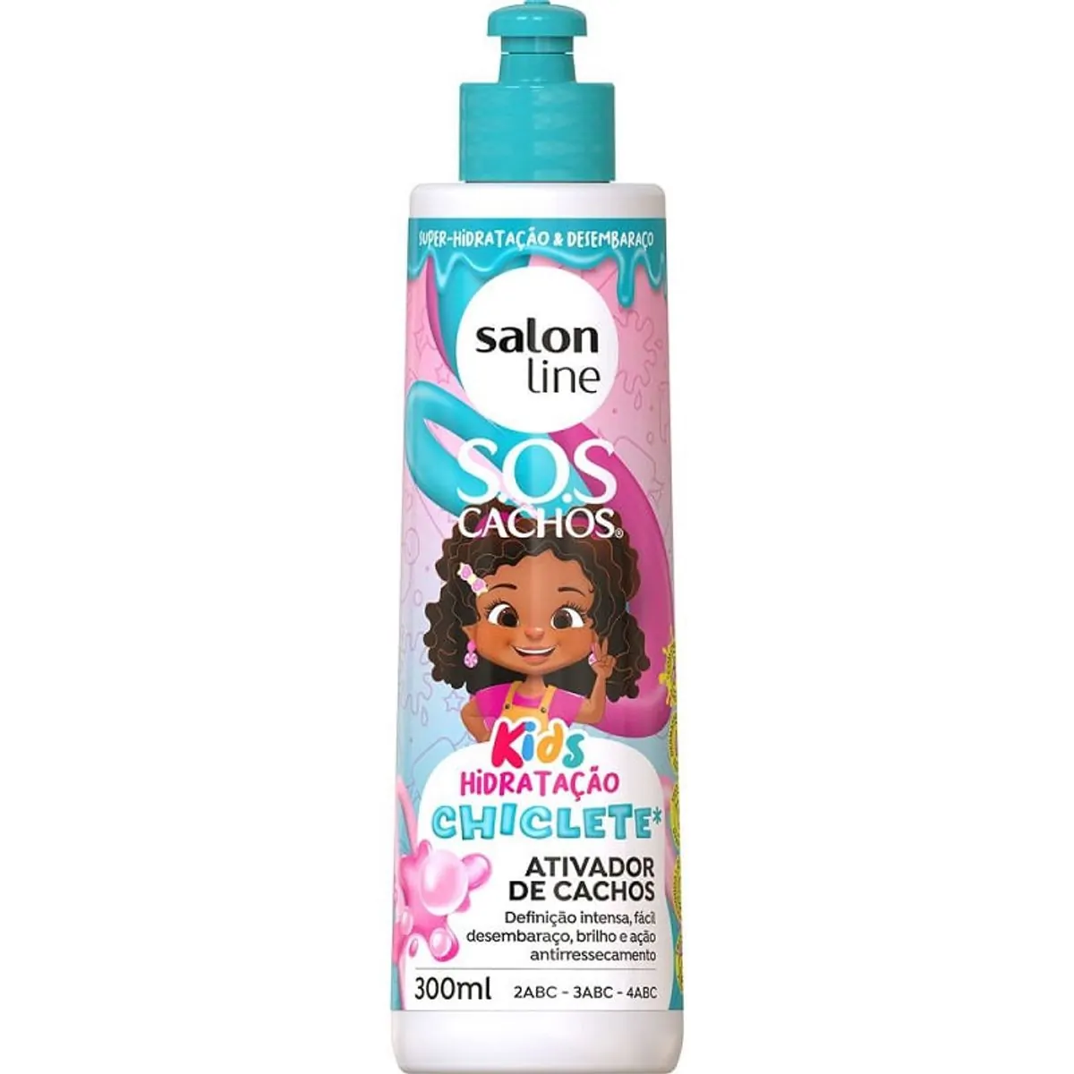 Salon Line Sos Ativador Cond 300ml Chiclete Kids Novo