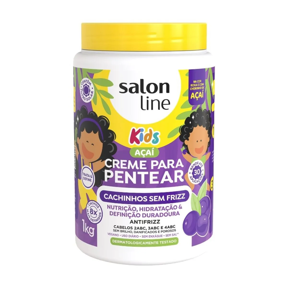 Cr Pent S Line 1kg Kids Acai Cachinhos Sem Frizz