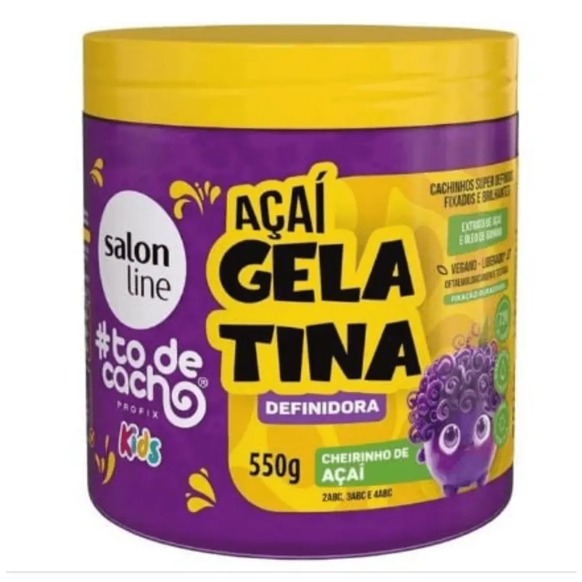 Gelatina S Line Definidora Todecacho 550g Kids Acai